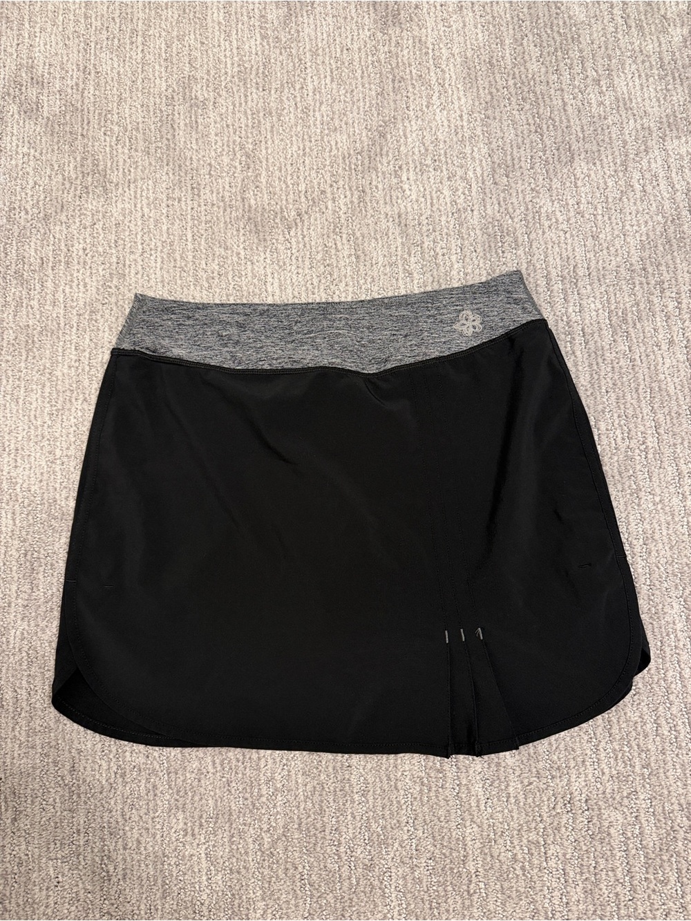 Tuff Athletics Black Skort with Gray Waistband